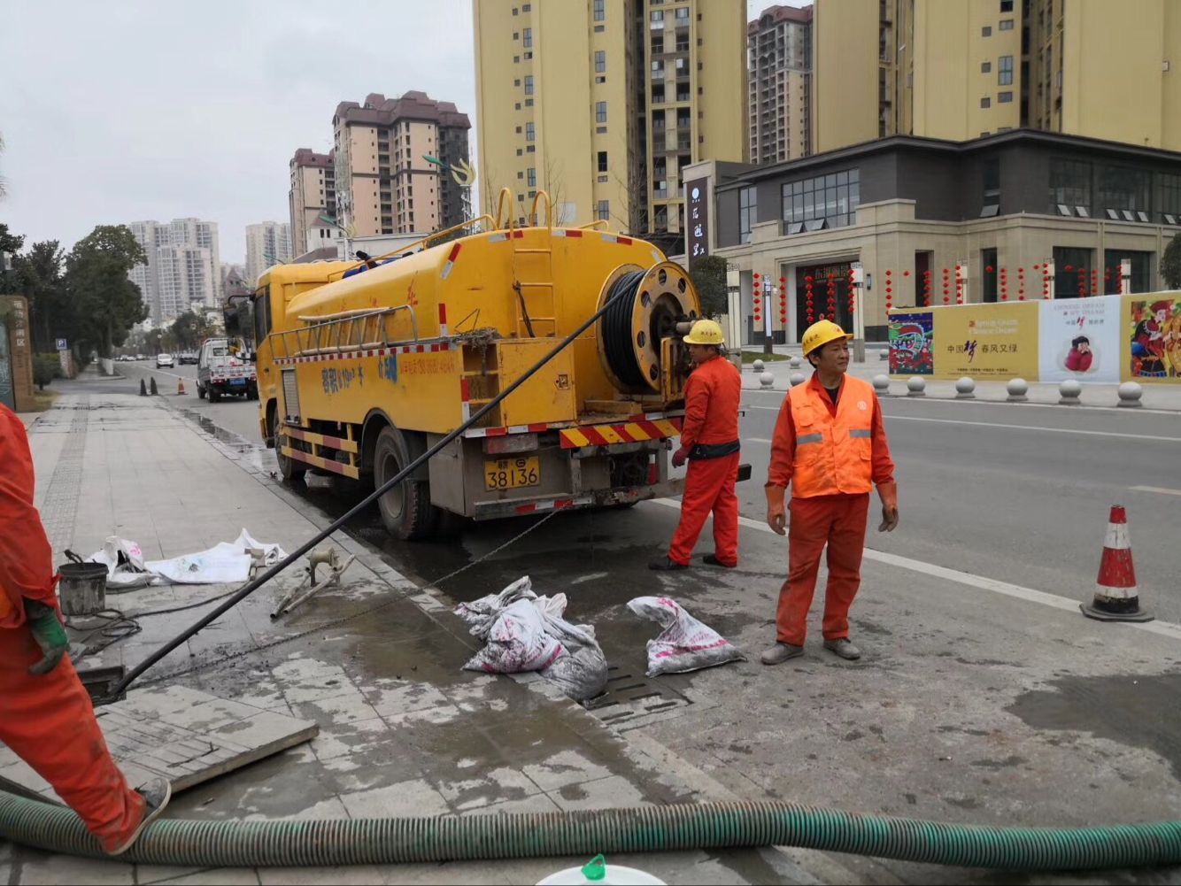 新津排污管道清淤-管道清洗