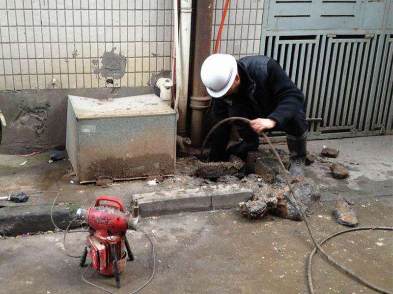 新津疏通下水道-洗菜池疏通